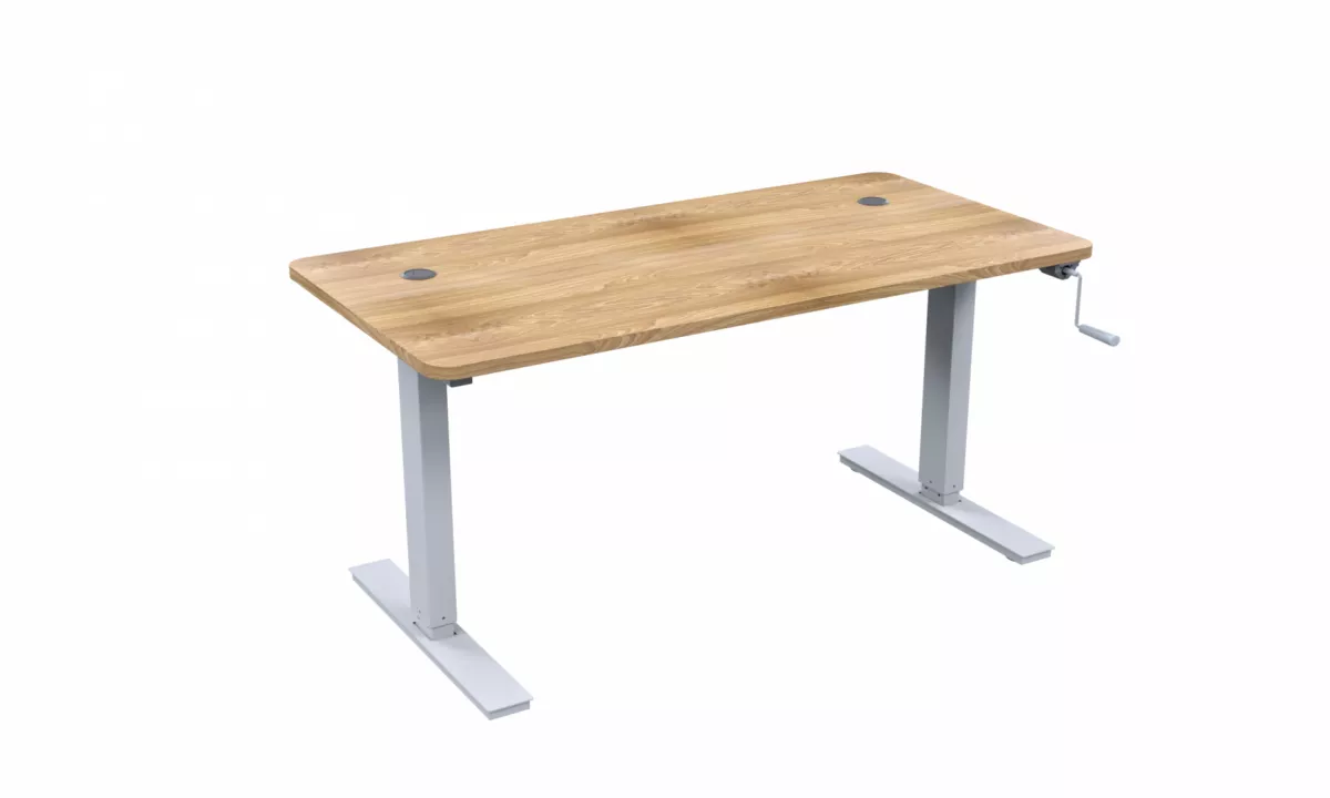 Manual Height Adjustable Desk IOF Ideal Office Furniture Solutions