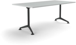 Modulus All Black Fixed Leg Meeting Table – IOF – Ideal Office ...