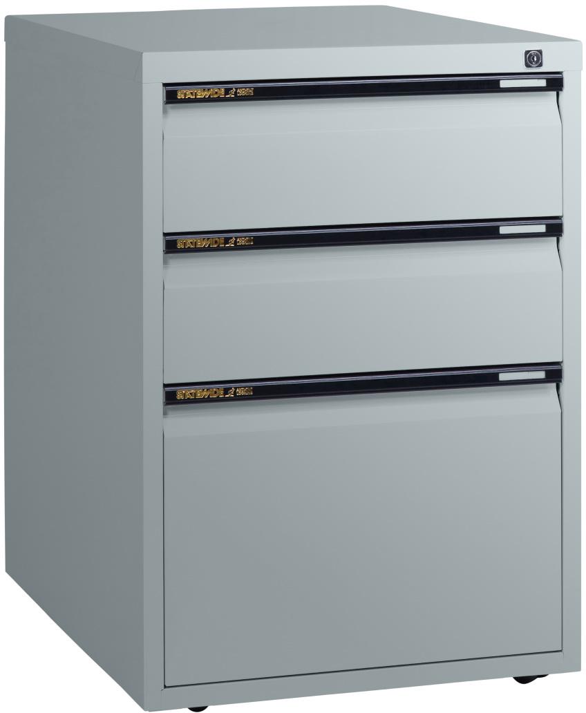 Statewide Low Height Cabinet – One File Drawer + Two Personal Drawers ...