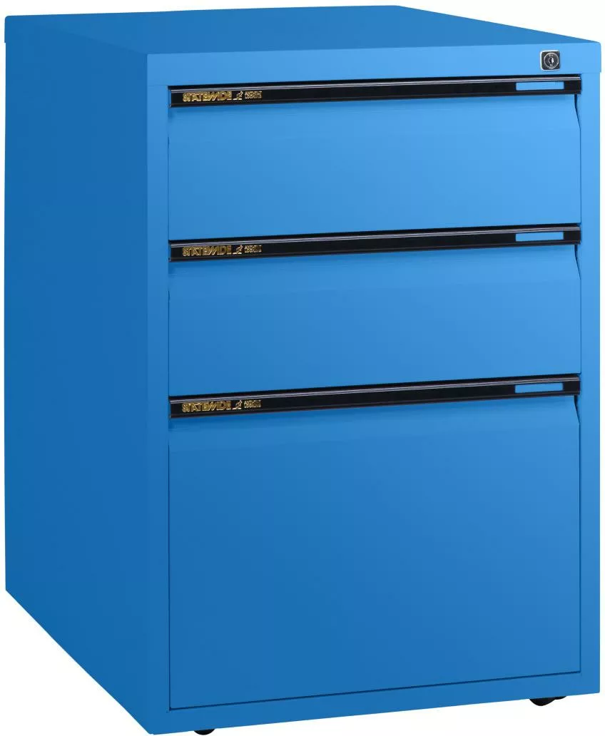 Statewide Mobile Pedestal Two Personal Drawers + 1 File Drawer IOF