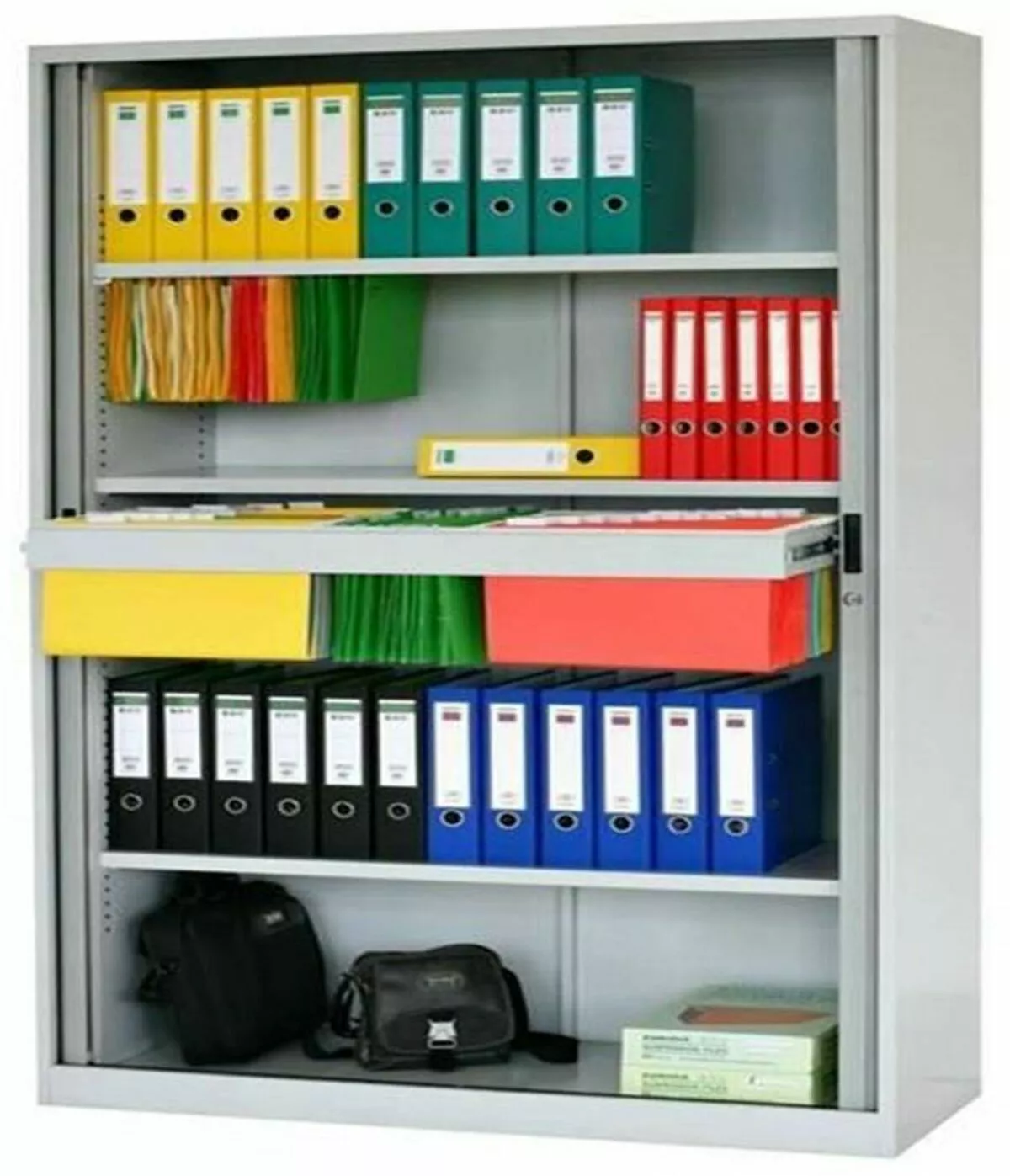 Tambour Door 4 shelves IOF Ideal Office Furniture Solutions