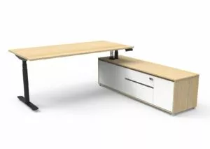 Halo Plus Executive Desk & Cabinet