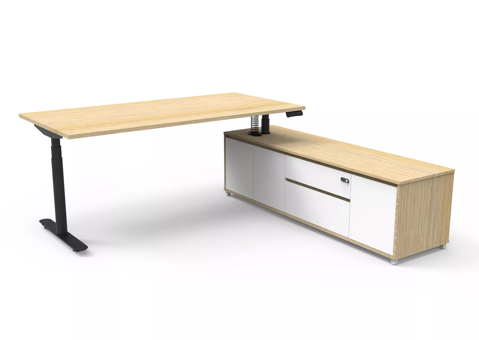 Halo Plus Executive Desk & Cabinet