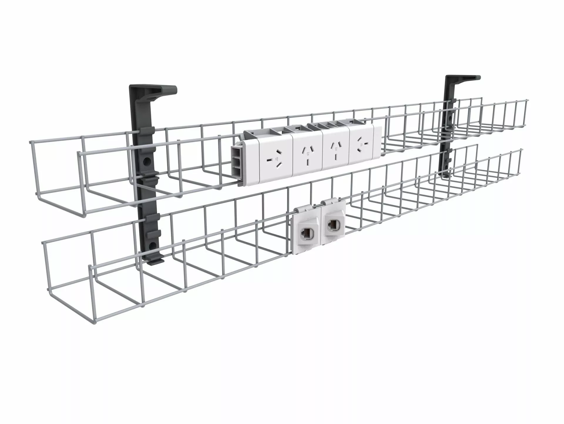 Rapid Wiring Dual Tier Cable Basket
