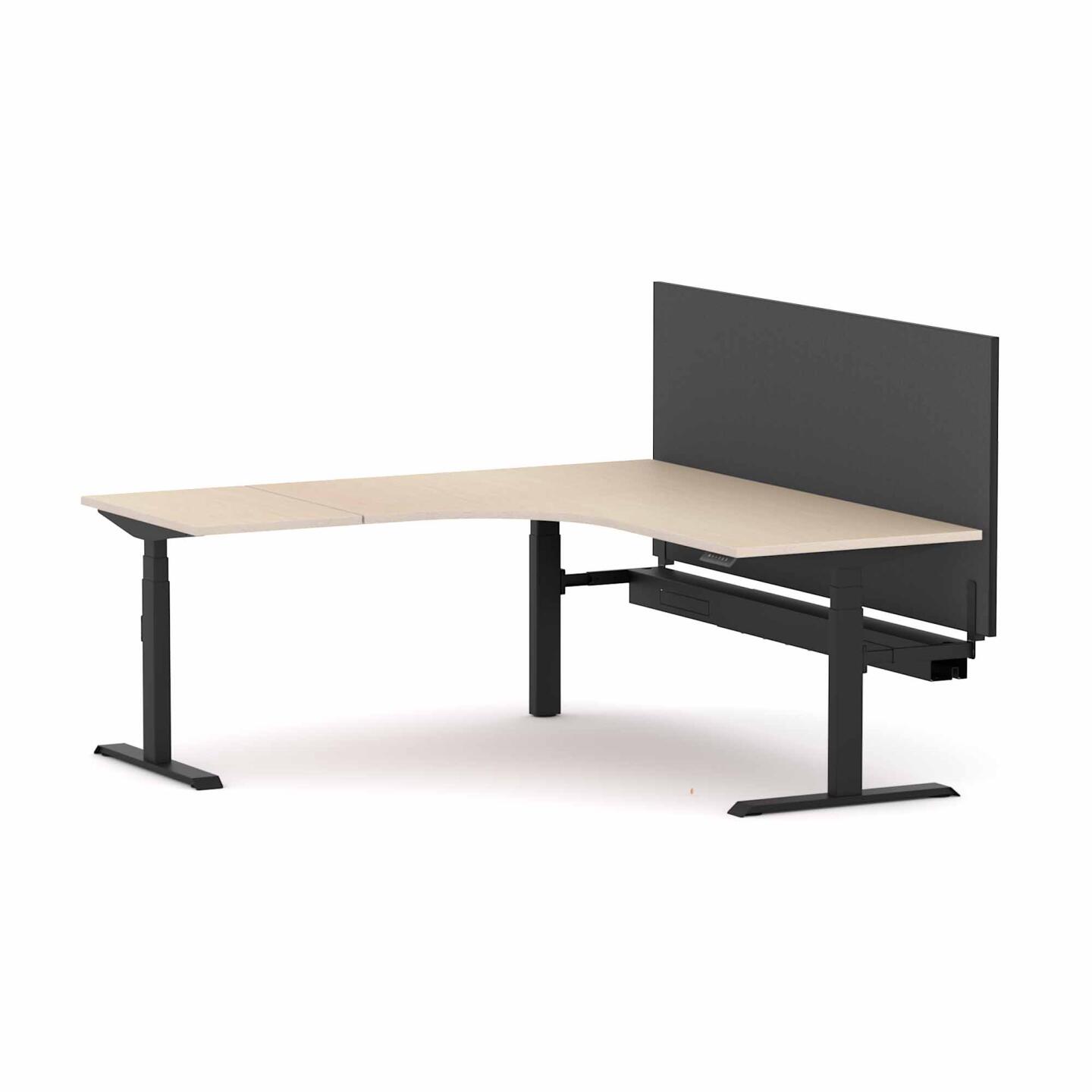 Klass 3C/2M Electric 90° Workstation with Edge25 Screen