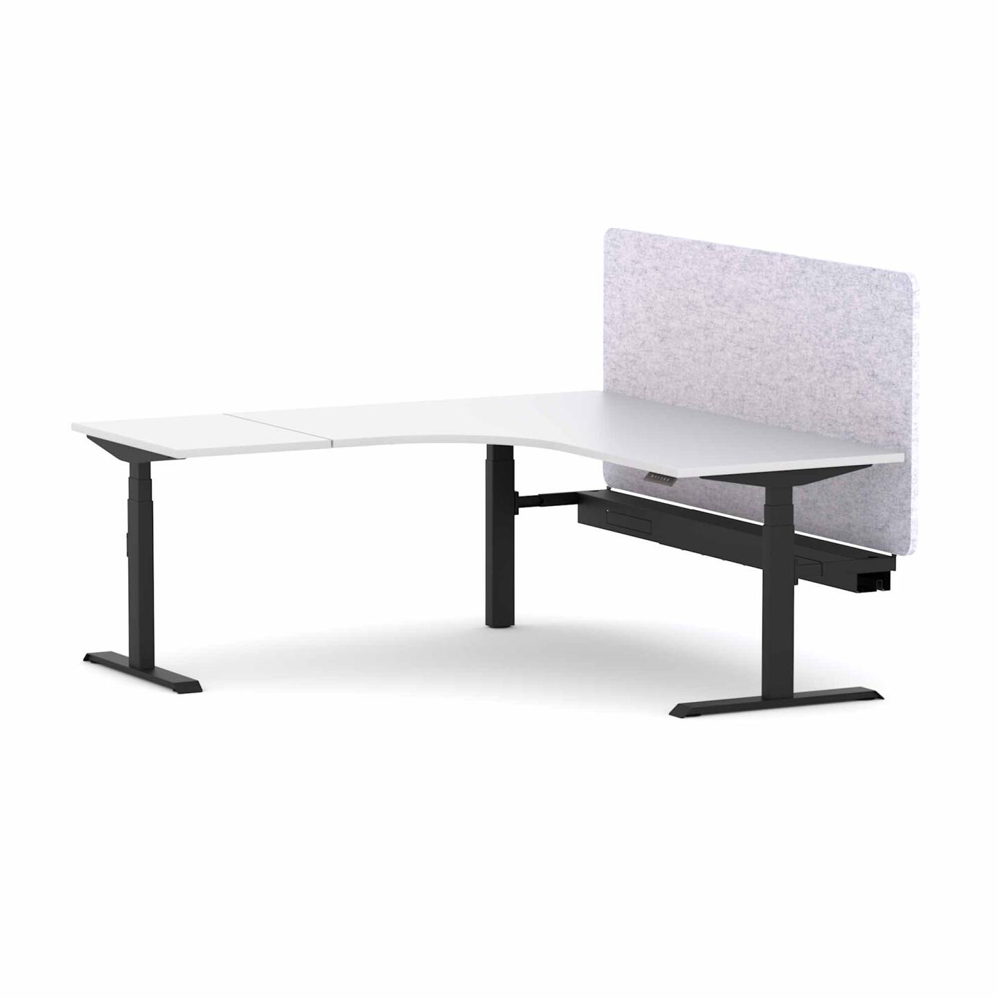 Klass 3C/2M Electric 90° Workstation with AcoustiQ Screen