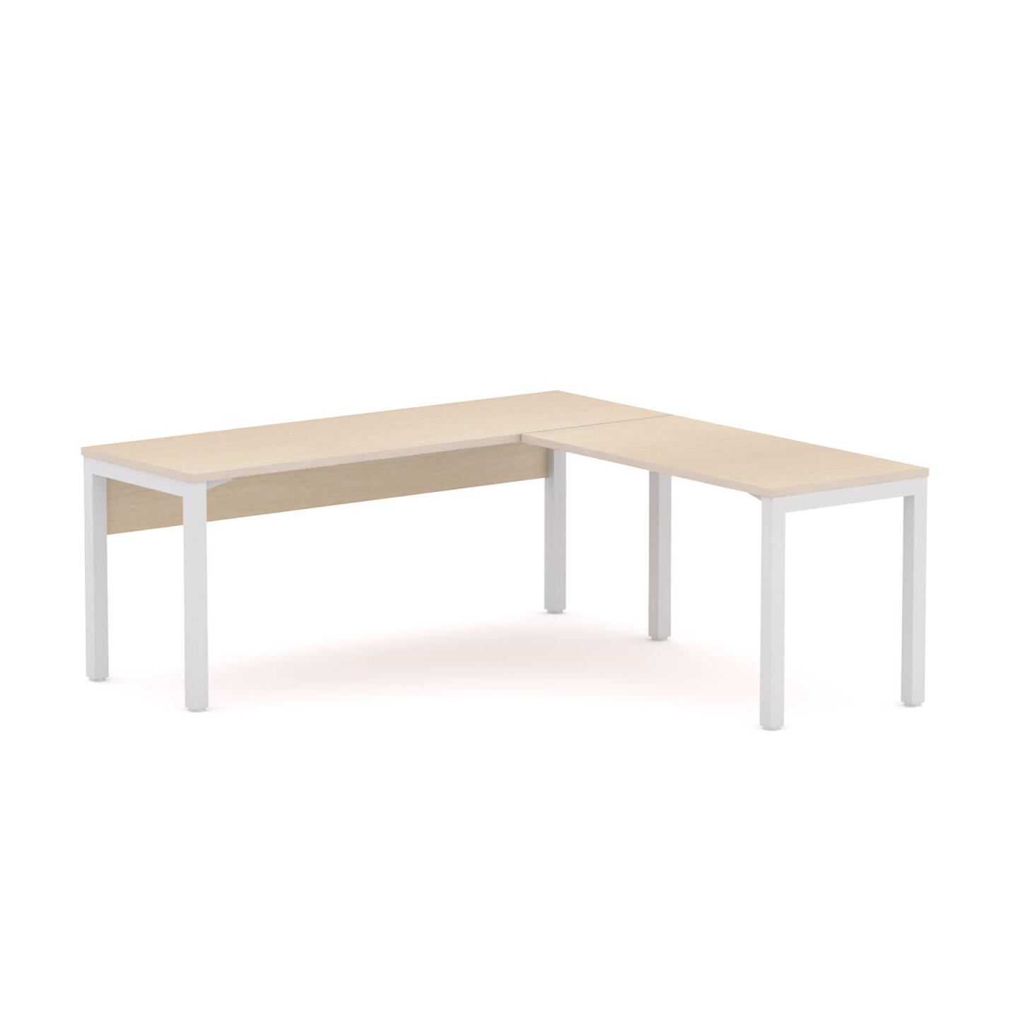 Axis Single Workstation with Return and Modesty