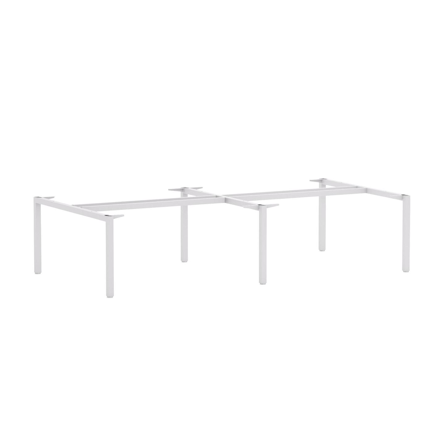 Axis 4-User Double-Sided Workstation - Frame Only