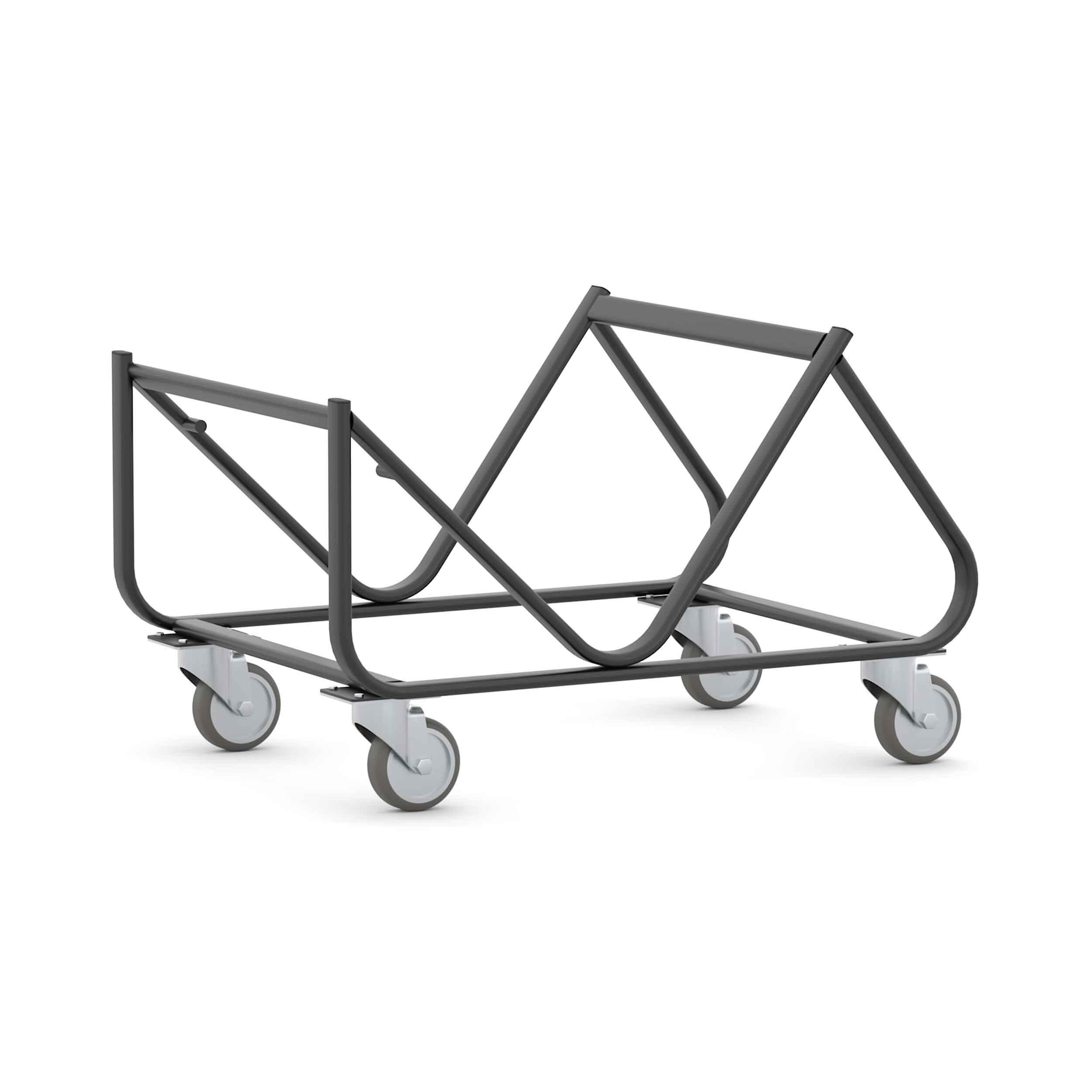 Game/Stax Chair Trolley for up to 25 sled chairs: Black *Also used for Link Chairs*